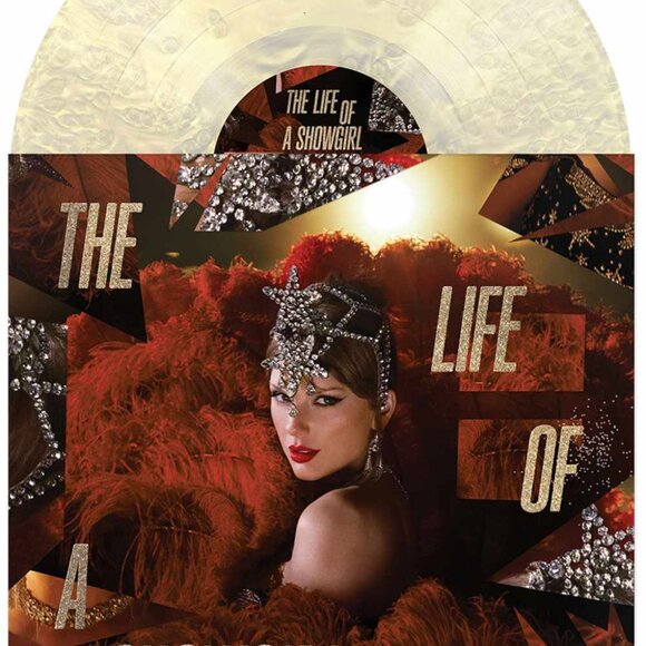 Taylor Swift The Life of a Showgirl The Tiny Bubbles Champagne Vinyl Pearlescent - Picture 1 of 3